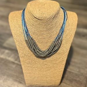 Handmade Leather And Silver Necklace